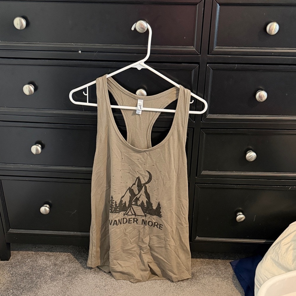 Next Level Apparel Taupe Tank Top